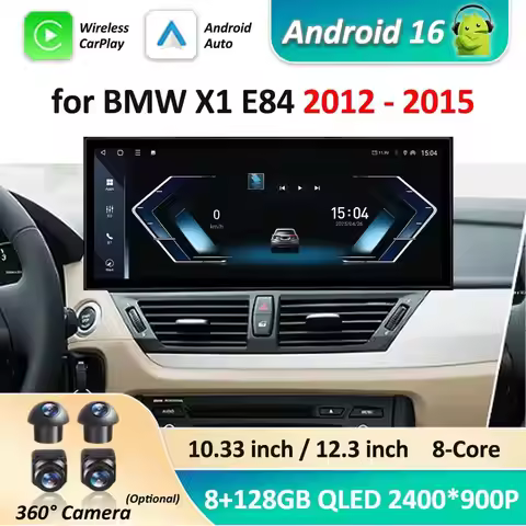 DSP Stereo Navigation GPS Android 16 for BMW X1 E84 2012 - 2015 ClC System BT Car Radio Multimedia P