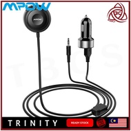 Auto In-Car BT Bluetooth Magnetic Receiver Built-in Noise Isolator Aux Car Adapter for Car Radio