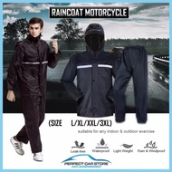 【Ready Stock】Baju hujan motosikal PCV berkualiti tinggi(baju hujan waterproof +seluar hujan waterpro