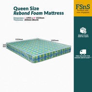 SG Ready Stock Queen Size 5' X 8" Rebond Foam Mattress