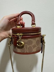 正版 coach 小廢包 coated canvas signature crossbody bag  12