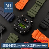 Casio สายนาฬิกาซิลิโคนเรซินสำหรับคาสิโอ G-SHOCK GA-900A 900hc สายนาฬิกาผู้ชาย