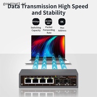 [gongjing] 2.5Gbps Ethernet Switch 4 Port 2500Mbps Network Switcher 2 Port 10G SFP+ Slot Home Lab Hu