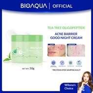BIOAQUA Tea Tree Oligopeptide Acne Barrier Sun-Shield Daily Sunscreen SPF35 PA+++50g