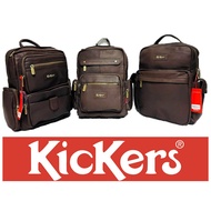 Kickers Premium Leather Backpack Travel Casual Backpack Rugged style Bag Unisex