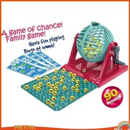 [PrettyiaSG] Bingo Game Set, Bingo-lottery Game, Traditional Hand Crank Bingeballs with Cage, Bingo 