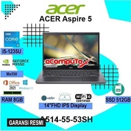 LAPTOP ACER ASPIRE 5 A514-55G-53SH CORE i5-1235U RAM8GB 512GB RESMI