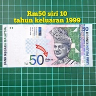 (A282) rm50 siri 10 duit kertas lama rm50 lama barang antik barang lama sing aisyah tabung duit kert