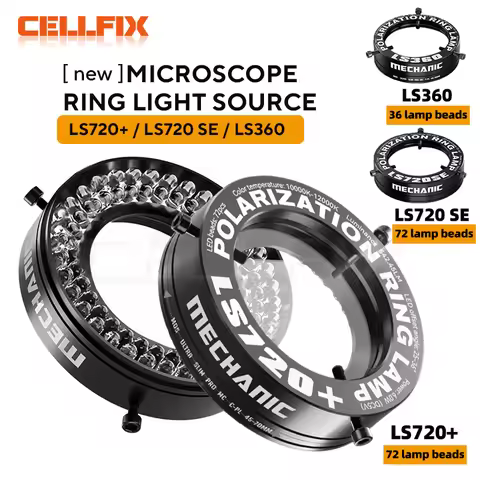 【MECHANIC】 LS720+ LS360 Microscope Ring Light Polarized Ring Lamp Eliminates Reflection for Solderin