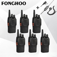 6 PCS FONGHOO HT-8S 430 MHz-440 MHz 5W 16CH Two-Way Radio 1500mAh Walkie Talkie