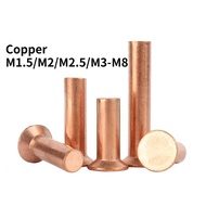 AAACopper countersunk head rivets GB869 percussion type flat head flat cone head solid rivets Copper
