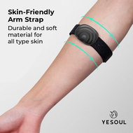 LZD Yesoul Smart Heart Rate Monitor Arm Band [ HW702, Bluetooth 4.0, ANT+, High Accuracy, Optical Sensor, Pulse, Monitor, Comfortable Wearing, 20hrs Long Endurance, IP67, Waterproof, Vibration Alarming, USB Charging, Compatible, APP Support, Wearable ]