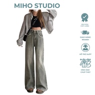 Miho Studio wide-leg ripped jeans