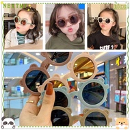 NEXTMY Children'S Sunglasses, Plastic Shades Round Frame Sunglasses, Lovely Sun Protection UV400 Lit