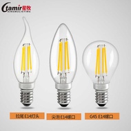 Filament Antique led Filament e14 Small Screw Pointed Bulb Warm Yellow Light Edison Candle Bulb