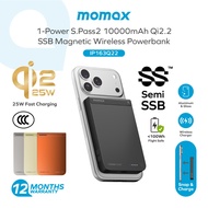 [CCC Certified] Momax [IP163Q22] 1-Power S.Pass2 Qi2.2 Magnetic Wireless PowerBank 10,000mAh
