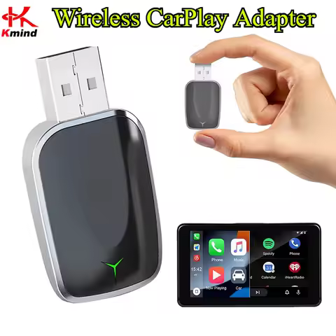 Wireless CarPlay Android Auto Adapter 2025 New Upgrade for 99% Cars 5GHz WiFi &Low-Latency Streaming