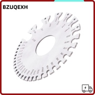 BZUQEXH Round Wire Gauge, Metric and Imperial Scales Stainless Steel Thickness Gauge, Round Dual Sid
