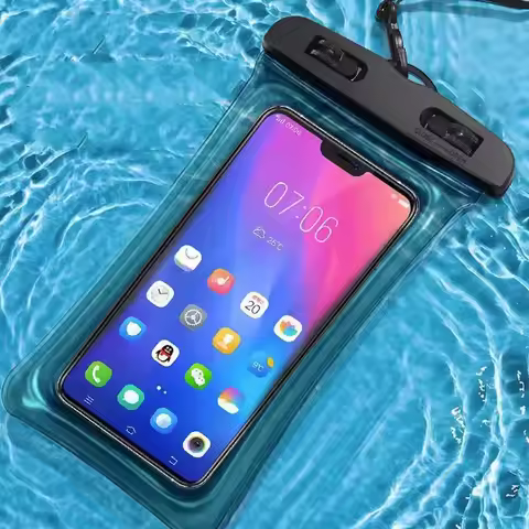 1PC upgraded waterproof phone bag with hanging rope, suitable for storing various phones, essential 