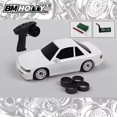 New 1/28 BMHOBBY BMRX-FLD-AE86 S13 Mosquito Car Rear Wheel Drive Drifting Racing Rc Remote Control M