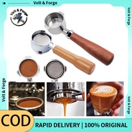 Espresso Coffee Machine Naked Portafilter Stainless Steel Wood Handle Bottomless 51mm For E61 Coffee