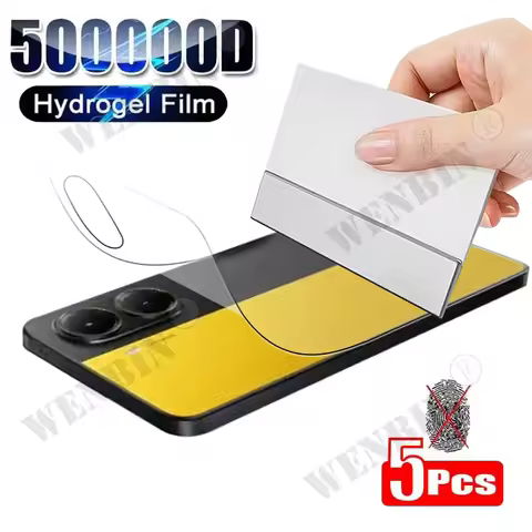 5Pcs Hydrogel Film For Xiaomo Poco X7 X6 Pro Screen Protector For Xiaomi Poco X6 Pro Back Film