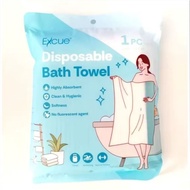 Excue Disposable Bath Towel 140x70cm | Tuala Pakai Buang Travel Set