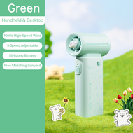 【JisuLife x Maltese】Handheld Fan 9 Limited Edition Collaboration Powerful Wind Compact Long Battery