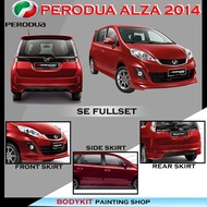 PERODUA ALZA 2014 2015 2016 2017 2018 FACELIFT SE STYLE SKIRTING(FRONT SKIRT ,SIDE SKIRT, REAR SKIRT)PU GETAH/FIBER