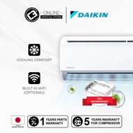 (KLANG VALLEY) Daikin 1.0HP 1.5HP 2.0HP 2.5HP Aircond - (FTV)Non Inverter Wall Mounted (R32) Air Conditioner