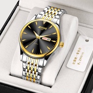 【AIYISHI】นาฬิกาสำหรับผู้ชายออกแบบอัตโนมัติจากสวิสพร้อมนาฬิกาแฟชั่นไฮเอนด์นาฬิกากันน้ำปฏิทินคู่ที่ส่อ