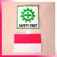 Logo Bordir Bendera / Bordir K3 Safety / Bedge Bordir K3 Safety