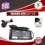 Premium Power Adapter / Pengecas Laptop Acer Aspire E11 E14 E15 E17 V5 V3 E1 E3 E5 ES1 ES14 65W Char