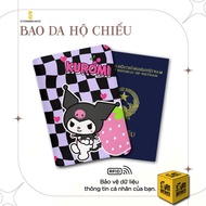 StormBreaker Passport Case ️ - Cute Kuromi Passport Wallet - Sweet - Add Personal Name - Black-Cream