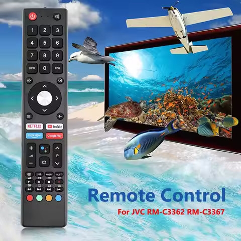 Remote Control Compatible For JVC RM-C3362 RM-C3367 RM-C3407 LT-32N3115A LT-40 N5115 LCD TV Remote C