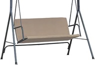 Replacement Swing Seat Cover for Hollywood Swing, 160 x 106 cm, Beige, Cordura Fabric Seat Cover for
