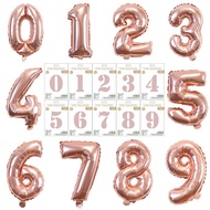 ROSEGOLD - Number 0-9 Balloon Foil Balloon Party Decoration 16inch 32inch 40inch