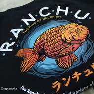 NEW RANCHU FISH T-SHIRT WITH/ DESIGN ORNAMENTAL FISH LOVERS T-SHIRT ORNAMENTAL FISH HOBBY T-SHIRT