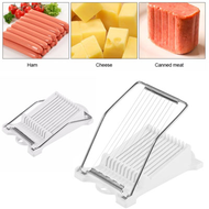 Meat Ham Manual Slicer Stainless Steel Boiled Egg Fruit Soft Cheese Slicer Spam Cutter Kitchen