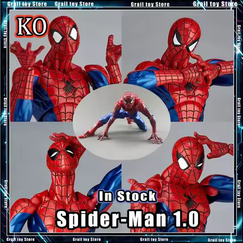 In Stock Spider-Man 1.0 Ver Action Figures KO Kaiyodo Amazing Yamaguchi Spiderman Marvel Figurine Mo