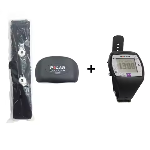 Polar FT7 Wrist Watch & Polar Wearlink Heart Rate Monitor with Chest Strap, 90% New English Portugue
