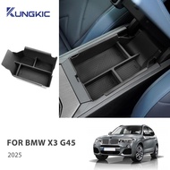 For BMW X3 G45 2025 ABS Central Armrest Storage Box Organizer Tray Interior Accessories
