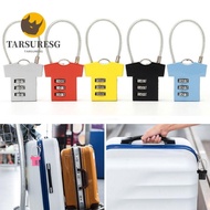 TARSURESG Password Lock, Steel Wire Aluminum Alloy Security Lock,  3 Digit Mini Cupboard Cabinet Locker Padlock Suitcase Luggage Coded Lock