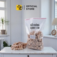 [Item Type 1] 600 Wooden Edges 1 cm (1x1x1 cm), Square Wood 1 cm, Puzzle (DIY Handmade)