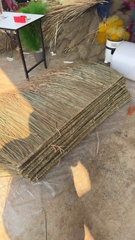 หญ้าคา หญ้าแฝกตับหญ้าคามุงหลังคาความยาว155 กว้าง40-50cm มุงฟาร์มไก่ ฟาร์มเห็ด หรือรีสอร์ท แต่งคาเฟ่