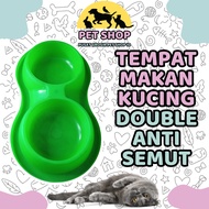 2-room Double 2-room Anti Ant Round Cat Dog Food Bowl Container