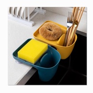 Kitchen Plastic Sink Drain Storage Basket Rack Filter Basket Folding Drain Basket Kitchen Sink Caddy Sponge Rack