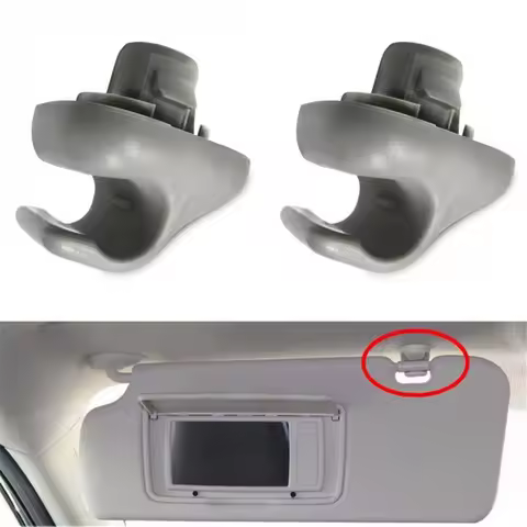 2Pc Car Sun Visor Clip Universal Replacement For Honda 98-07 Accord 96-04 Civic 07-11 CR-V 03-05 Ele
