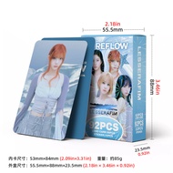 92 Picture Cards LESSERAFIM Album PUREFLOW Merchandise Photo Card Star Sticker LOMO Card
