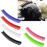 Motorcycle Helmet Mohawks Sticker Punk Style Reflective Rubber Saws Blade Spikes Strip Helmet Decoration for Bike